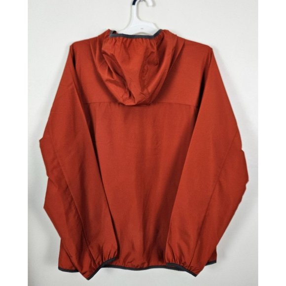 All In Motion Men Jacket Size XL Lightweight Water Repellent Rust/Orange Hooded - Picture 2 of 11
